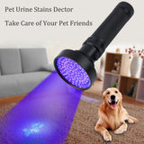 High Quality UV Light 100LED UV Light Zoom Flashlight Torch Light Lamp Safety UV Ultraviolet Detection Urine Flashlight Detector