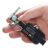 LCD Digital Jewelry Caliper 0-25 mm Measuring Tool for Pearl Diameter Thickness New Black Gauging Tools