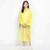 Fashion EVA Women Raincoat Thickened Waterproof Rain Coat Women Clear Transparent Camping Waterproof Rainwear Suit