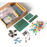 Mega Electronic Component Kit Assortment Capacitors Resistors LED Transistors Diodes 1n270 Germanium DC Jacks opamp PCB