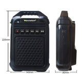 Walkie talkie UHF 400-470MHz Wireless two way intercom amplifier Remote Speaker Microphone  TF Card Bluetooth-compatible