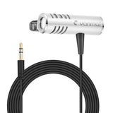 New Condenser Microphone Portable Microphone Omnidirectional Lavalier Microphones Condenser Mic For DSLR Camera PC Smart Phones