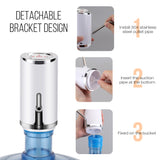 Electric Water Bottle Dispenser Water Pump for Bottle 19 Liters Automatic Kitchen Bottle Tap Dispenser Drinking USB Rechargeable