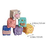 6pcs Kids Blocks Teether Block Toys Child Stacking Game Supply