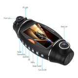 R310 2.7 Inch Car DVR Camera Car DVR GPS Dash Cam Recorder HD 1080P Night Vision IR Dual Lens GPS G-Sensor