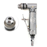 Mini Pneumatic Drill 90 Degree Elbow Air Drilling Machine Right Angle Air Punch Drill Grinding Polisher Mill Engraving Machine