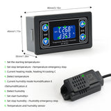 Digital Temperature Humidity Controller Temperature Humidity Meter Intelligent Thermostat Humidistat Thermometer Hygrometer