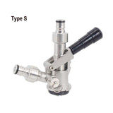 Draft Beer Homebrew Keg Coupler with Ball Lock Quick Disconnect(QD) Adapter Beer Dispenser Type S/D