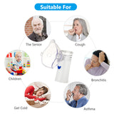 Portable Nebulizer Machine Inhaler Health Care Ultrasonic Atomizer Mist Unisex Adult Kids For Home Daily Use Steaming Tool USB