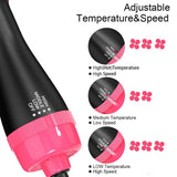 Four In One Hot Air Comb Two In One Multifunctional Negative Ion Curling Straight Hair Dryer