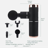Mini Massager Gun 4 Color High Capacity Lifetime Therapy Muscle Body Pain Relief Fascia Gun Slimming Shaping Health Care Tools