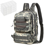 Fishing Tackle Backpack w 4Trays Storage Bag Outdoor Shoulder Backpack Waterproof Fish Gear Bags w 4 Tackle Box Fishing Gear Bag