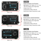 1.3 Inch OLED Display Touching Button 250kHz Sampling Rate Simple Oscilloscope Metal Knob Adjustment Single-channel Oscilloscope