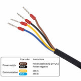 12-24V DC RS485 5Pin Soil PH NPK Temperature and Humidity EC Sensor Conductivity Detector Tester Soil Multi-Parameter Sensor