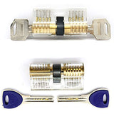 Practice Lock Set,7 Transparent Locks Clear Cylinder Lock With Keys Pro Locksmiths