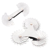 51PCS 52 PCS Set Screw Thread Pitch Cutting Gauge Tool Centre Gage Inch Metric 55/60 Degree Sliver