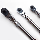 1/4" 3/8'' 1/2'' Flex Head Socket Ratchet Wrench Extendable Ratchet Auto Repair Automatic Maintenance Tool Flex 21/33.5/43.5cm