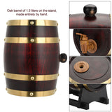1.5L Vintage Wood Oak Timber Wine Barrel for Beer Whiskey Rum Port
