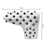 1 Pcs Golf Headcovers Rivets PU Leather For Driver Fairway  #3 #5 Hybrids Putter Black White Red