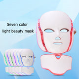 7 Colors Facial Mask Photon Therapy Skin Rejuvenation Brightening Shrink Pores Device Light Anti Acne Tighten Skincare Tool
