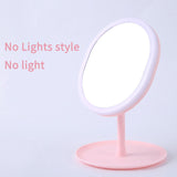 Led Makeup Mirror M007-1 USB Storage LED Face Mirror Adjustable Touch Dimmer Led Vanity Mirror Stand Up Desk Cosmetic Mirror