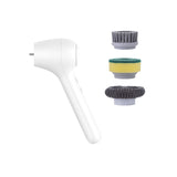 1 Set White Electric Cleaning Brush Kitchen Bathroom Sink Cleaning Tool Brush With Water Tank