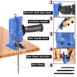 Electric Drill Modified To Electric Saw Reciprocating Jigsaw Adapter Accessories with Sawblade Power Tool Saws Drill To Jigsaw