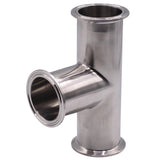 51MM 2 Inch 3 Way Tee Stainless Steel S304 Sanitary Tri Clamp Type 3 Way Weld Ferrule OD 64MM Pipe Fittings Moonshine