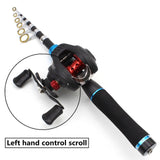 1.65m Casting Rod Portable Beginner Fishing Combo Travel fishing rod Bait fishing line fishing rod and reel combo set pesca