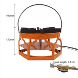 2700W Outdoor Camping Powerful Furnace Carbon Steel Stoves Portable Picnic Barbecue Stoves Handheld Cooking Furnace