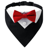 Formal Pet British Wedding Party Suit Scarf Bow Tie Collar Dog Triangle Towel Saliva Towel Pet Clothes Decoration Accessories