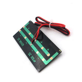 Solar Panel 5.5V 0.38W 70mA with extend cable Polycrystalline Solar Cells Standard Epoxy DIY Battery Charge Module 30cm wire