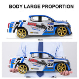 Remote control car 1:10 70Km/H 2.4G RC Car 4WD Double Battery High Power LED Headlight Racing Truck Drift Racing Car