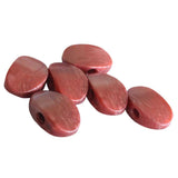 6pcs Oval Plastic Guitar Tuner Machine Head Pearloid Keys Red