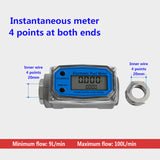 Flow Meter Digital Fuel Gauge Flowmeter K24 Methanol Diesel Gasoline Kerosene Chemical Water Electronic Liquid Turbine Meter