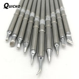10Pcs/SET T12-B2 D24 C4 ILS JL02 KU K BC2 BL BC1 Iron Tips Series Soldering Rework Station FX-951