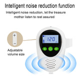 Ultrasound Fetal Doppler Heart Rate Monitor Potable Baby Heart Detector Fetus-voice Meter Prenatal Heart Beat Detector Probe LCD