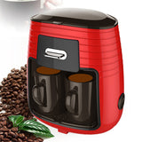 Household Double Cup Drip American Coffee Machine MD-235 Steam Tea Drinking Machine Tea Boiler 450W Coffee Machine