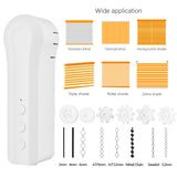 Solar Powered Zigbee Smart Blinds Drive Motor Tuya Motorized Chain Roller 2.4GHz APP&amp;Voice Control 433MHz Remote Control