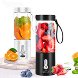 Portable Electric Juicer Smoothie Blender USB Rechargeable Food Processor Fruit Mixer Machine Mini Juicer Blender Cup 530ML