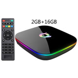 Q Plus Smart TV Box And roid 9.0 TV Box 4GB RA M 32GB ROM 2.4G WiFi Set Top Box
