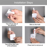 2/4/6/8 Pcs Punch-Free Strong Adhesive Paper Towel Holder Plastic Wall Mount Spool Paper Holder for kitchen Cabinet