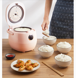 220V 1.2L Electric Rice Cooker Automatic Multi Cooker Mini Portable Cooking Pot With Reservation For Home EU/AU/UK/US Plug
