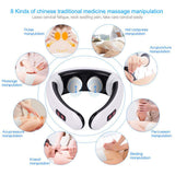 EMS Electric Pulse Neck Treatment Impulse Cervical Vertebra Back Shoulder Pain Relief Massager Relaxation Health Care