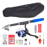 Ultra-Light Hard Carbon Fiber Manual Fishing Rod Telescopic Fishing Rod Rotating Fishing Reel Set Of Outdoor Fishing Gear