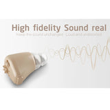 Rechargeable Home Mini Invisible Ear Care Wireless Deafness Sound Voice Amplifier Hearing Aid for Elderly Deaf Adult