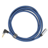Stereo Audio Cable 4 Level 3.5mm Stereo Female Head to 90° Male Head 3.5 mm Stereo Audio Extension Cable 1.8M Audio Stereo Cable