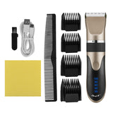 Professional Barber Hair Clipper Men Rechargeable Electric Shaver Beard Nose Ear Trimmer Removal Blad Head Shaving Razor Machine