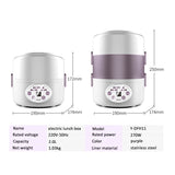 Zk30 Multifunction Electric Rice Cooker Smart Appointment 3 Layers Stainless Steel Heating Cook Lunch Box Container Steamer 220V