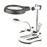 Third Helping Hand Soldering Tool with Magnifier 2.5X/6X/5X/10X LED Lamp Solder Holder for PCB Solder Mobile Phone Repair Tool